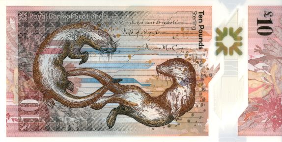 Reverse of Sommerville £10 note